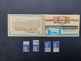 Carnet Vide 1937 Série 16/21 Paix 20x0,65f Bleu Couverture13f Dulcram Pub Poste Aériènne, Byrrh, Byrrh, C.C. Postal - Anciens : 1906-1965