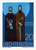 681495 MNH LIECHTENSTEIN 1967 PATRONOS DE LAS IGLESIAS DE LIECHTENSTEIN - Neufs