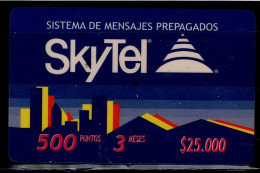 TT14-COLOMBIA PREPAID CARD - 2000 - USED - SKYTEL $25.000 - Colombia