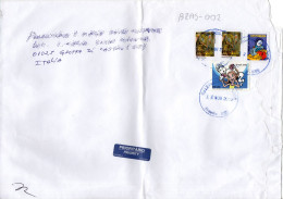 Philatelic Envelope With Stamps Sent From BRAZIL To ITALY - Cartas & Documentos