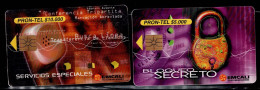 TT16-COLOMBIA PREPAID CHIP CARDS - 2004 - USED - PRON-TEL CALI CITY - $5.000 AND $10.000 - Kolumbien