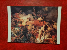 Carte  MUSEE DU LOUVRE EUGENE DELACROIX MORT DE SARDANAPALE+ - Musei