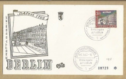 ERSTTAGBRIEF. ERSTAUSGABE. ALT BERLIN. BERLIN-CHARLOTTENBURG 2. D17.9.62 -10. SCHLOSS 1703. - 1948-1970