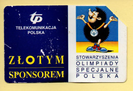 Télécarte : Pologne : OLYMPIADY SPECJALNE POLSKA / Magnétique - Polonia