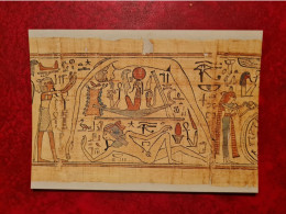 Carte  MUSEE DU LOUVRE DEPARTEMENT DES ANTIQUITES EGYPTIENNES PAPYRUS MYTHOLOGIQUE DU PRETRE NESPAKACHOTY - Musei