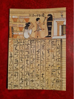 Carte  MUSEE DU LOUVRE DEPARTEMENT DES ANTIQUITES EGYPTIENNES PAPYRUS L.M. DE NEBQUED - Musei