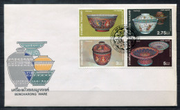 THAILAND 958-961 FDC - Bencharong Ware - THAÏLANDE - Thaïlande