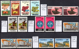 Nigéria Petit Lot Timbres Tous Neuf / MNH ** N° YT 318 - 321 ; 359 ; 377 ; 381 ; 383 Et 384 - Nigeria (1961-...)