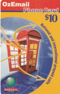 AUSTRALIA - Phone Booth, OzEmail Prepaid Card $10, Exp.date 04/01, Used - Australia