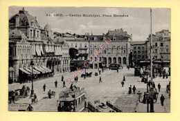 06. NICE - Casino Municipal. Place Masséna (animée) (Ed. Giletta) (voir Scan Recto/verso) - Places, Squares