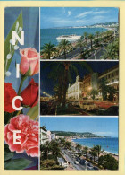 06. NICE – 3 Vues / Fleurs (voir Scan Recto/verso) - Scènes Du Vieux-Nice