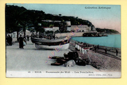 06. NICE - Les Ponchettes - Promenade Du Midi (animée, Bateaux) (Ed. Giletta) (voir Scan Recto/verso) - Life In The Old Town (Vieux Nice)