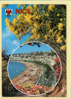 06. NICE - La Promenade Des Anglais / Blason / Mimosas (voir Scan Recto/verso) - Scènes Du Vieux-Nice