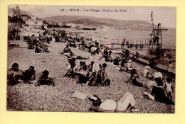 06. NICE - La Plage - Bains De Mer (animée) (Ed. Giletta) (voir Scan Recto/verso) - Szenen (Vieux-Nice)