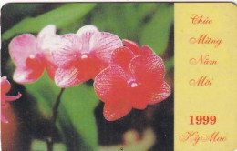 VIETNAM(GPT) - Orchids, Lunar New Year, CN : 5MVSC/B, Tirage 20000, 03/99, Used - Vietnam