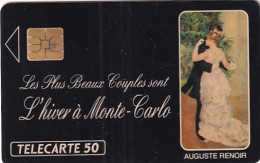MONACO - La Danse A La Ville, Painting/Auguste Renoir, Tirage 11000, 04/91, Used - Monace