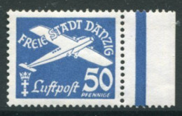 DANZIG 1938 Airmail 50 Pf. MNH / **.  Michel 301 - Mint