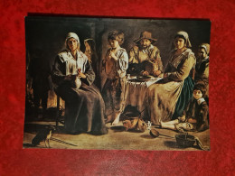 Carte  MUSEE DU LOUVRE FAMILLE DE PAYSANS DANS UN INTERIEUR PAR LES FRERES LE NAIN - Musei