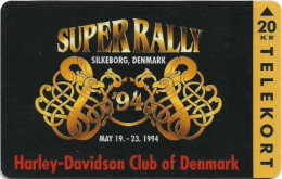 Denmark - Jydsk - Super Rally 1994 - TDJS021 - 04.1994, 20kr, 7.000ex, Used - Danimarca