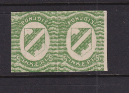 North Ingermanland 1920 5p Imperf Pair MH Sc 1a 15972 - Nuovi