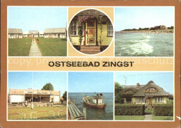 72315201 Zingst Ostseebad Bungalowdorf Bemalte Tuer Strand Kaufhalle Fischerboot - Zingst