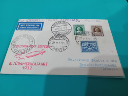 CARTOLINA  ZEPPELIN  VATICANO 1932 - Airmail