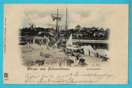 * Eckernfoerde - Eckernförde (Schleswig Holstein - Deutschland) * (Platino M Reinicke & Rubin 4657) Schiffbrucke, Bateau - Eckernförde