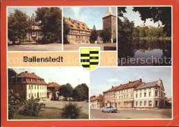 72315073 Ballenstedt Rathaus Alter Markt Schlossteich Wilhelm Pieck Allee Rud Br - Ballenstedt