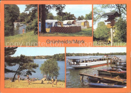 72315032 Gruenheide Mark Locknitz Camping Peetzsee Wegweiser Werlsee Ausflugssch - Gruenheide