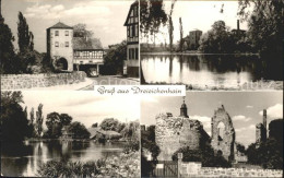 72314937 Dreieichenhain Burg Hayn Ruine Weiher Torbogen Turm Dreieichenhain - Dreieich