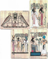 Germany - Ägyptische Papyrusmalereien Complete Set Of 4 - O 0761A-D - 04.1993, 6DM, 3.000ex, All Mint - O-Series: Kundenserie Vom Sammlerservice Ausgeschlossen