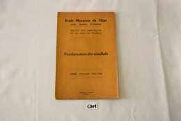 C201 Livret - Résultats Filles 1945 1946 - Ecole Tournai Lycée Royal - Diploma's En Schoolrapporten