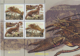 646746 MNH LIECHTENSTEIN 2021 EUROPA CEPT 2021 - FAUNA NACIONAL EN PELIGRO DE EXTINCION - Unused Stamps