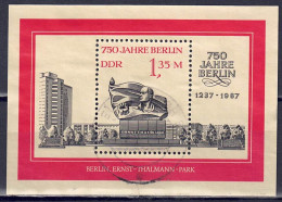 DDR 1987 - 750 Jahre Berlin, Block 89, Gestempelt / Used - 1981-1990