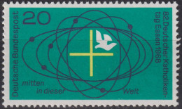 1968 Deutschland > BRD, ** Mi:DE 568, Sn:DE 989, Yt:DE 433, Makrokosmos, Kreuz Und Taube - Astrology