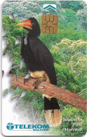 Malaysia - Telekom Malaysia (chip) - Birds - Southern Pied Hornbill, Chip Gem2 Black, 5RM, Used - Maleisië