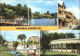 72313597 Waren Mueritz Kietzbruecke Altstadtblick Lange Str MS Fontane Im Hafen  - Waren (Müritz)