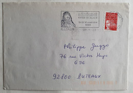 LETTRE FLAMME D'  OBLITERATION FESTIVAL BD ILZACH 1999 - Tarjetas Postales