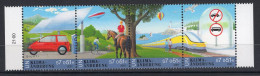 United Nations UN Vienna Serie 4v 2001 Climate Change Car Horse Balloon Train Bird Surf Zeppelin Lighthouse MNH - Nuovi