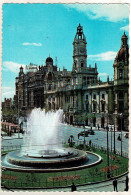 Postal Valencia. Plaza Del Caudillo. Fuente Monumental No. 59 - Andere & Zonder Classificatie