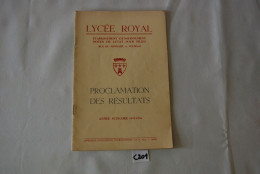 C201 Livret - Résultats 1955 56 - Ecole Tournai Lycée Royal - Diploma's En Schoolrapporten