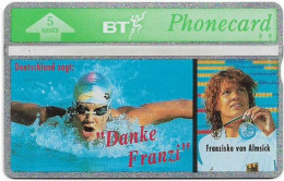 UK - BT - L&G - BTO-006 - Franziska Van Almsick, Danke Franzi - 231F - 11.1992, 5U, 15.020ex, Mint - BT Overseas Issues