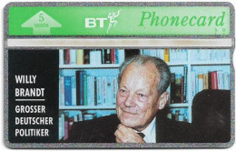 UK - BT - L&G - BTO-013 - Willy Brandt - 271E - 5U, 11.1992, 10.000ex, Mint - BT Edición Extranjera