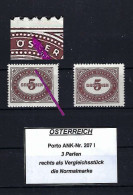 ÖSTERREICH Plattenfehler Porto ANK-Nr. 207 I Postfrisch - Siehe Beschreibung Und Bild - Errors & Oddities