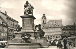 72312806 Schweinfurt Marktplatz Mit Rueckert Denkmal Schweinfurt - Schweinfurt