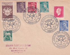 Journée Du Timbre, Déc.1944, Bordeaux - Giornata Del Francobollo