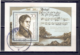 DDR 1988 - Freiherr Von Eichendorff, Block 92, Gestempelt / Used - 1981-1990