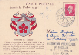 Journée Du Timbre, Déc.1944, Bordeaux - Giornata Del Francobollo