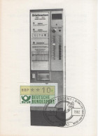 Germany Deutschland 1982 Maximum Card, Automaten Postwertzeichen, Vending Machine Postage, Briefmarken Messe Essen - 1981-2000