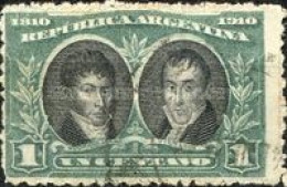 ARGENTINA - AÑO 1910 - Centenario De La Revolución De Mayo De 1.810 - 1.910 - Peña Y Vieytes - Gebraucht